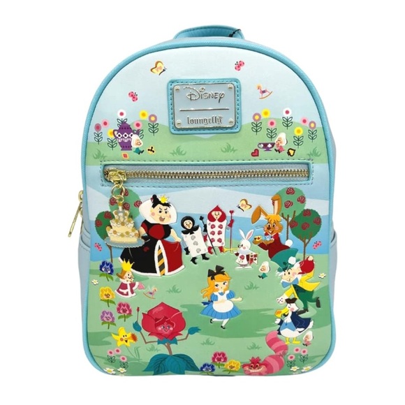 Loungefly Disney Alice in Wonderland Chibi Mini Backpack – Exclusive Design- NWT
